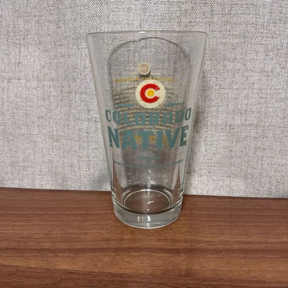 Colorado Native Beer Pint Glass
